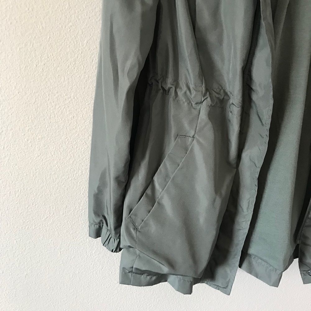 Olive Green Water Resistant Jacket - Picture 4 of 9